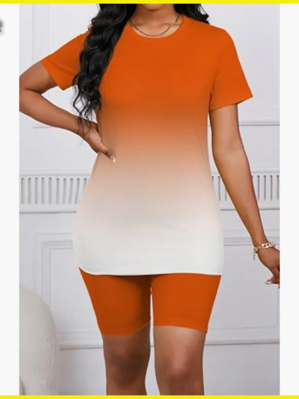 Two Piece Active Set Bodycon Shorts Workout Tracksuit Summer Casual